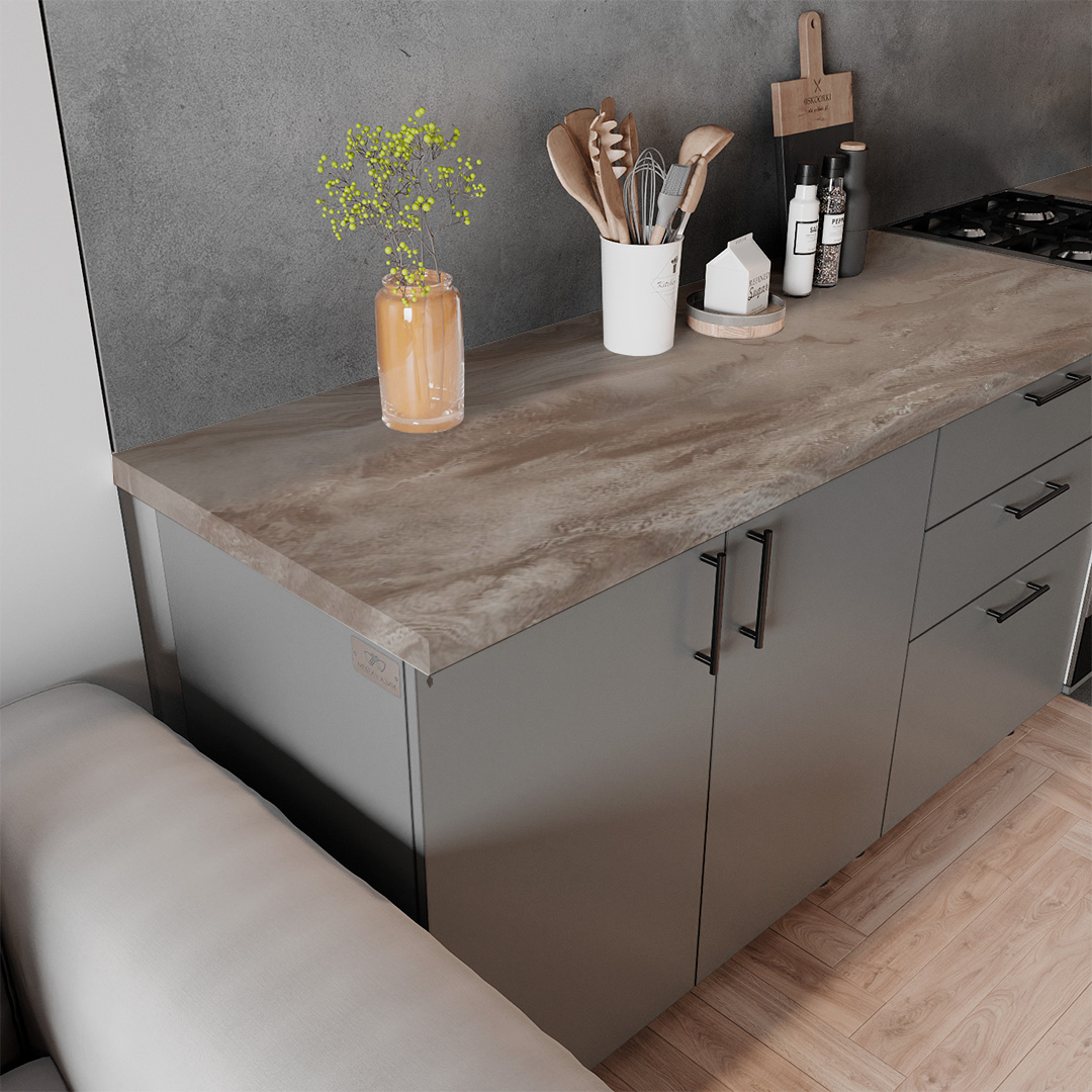 Калипсо светлый мт 4200*600*38, SF Столешница - фото 3