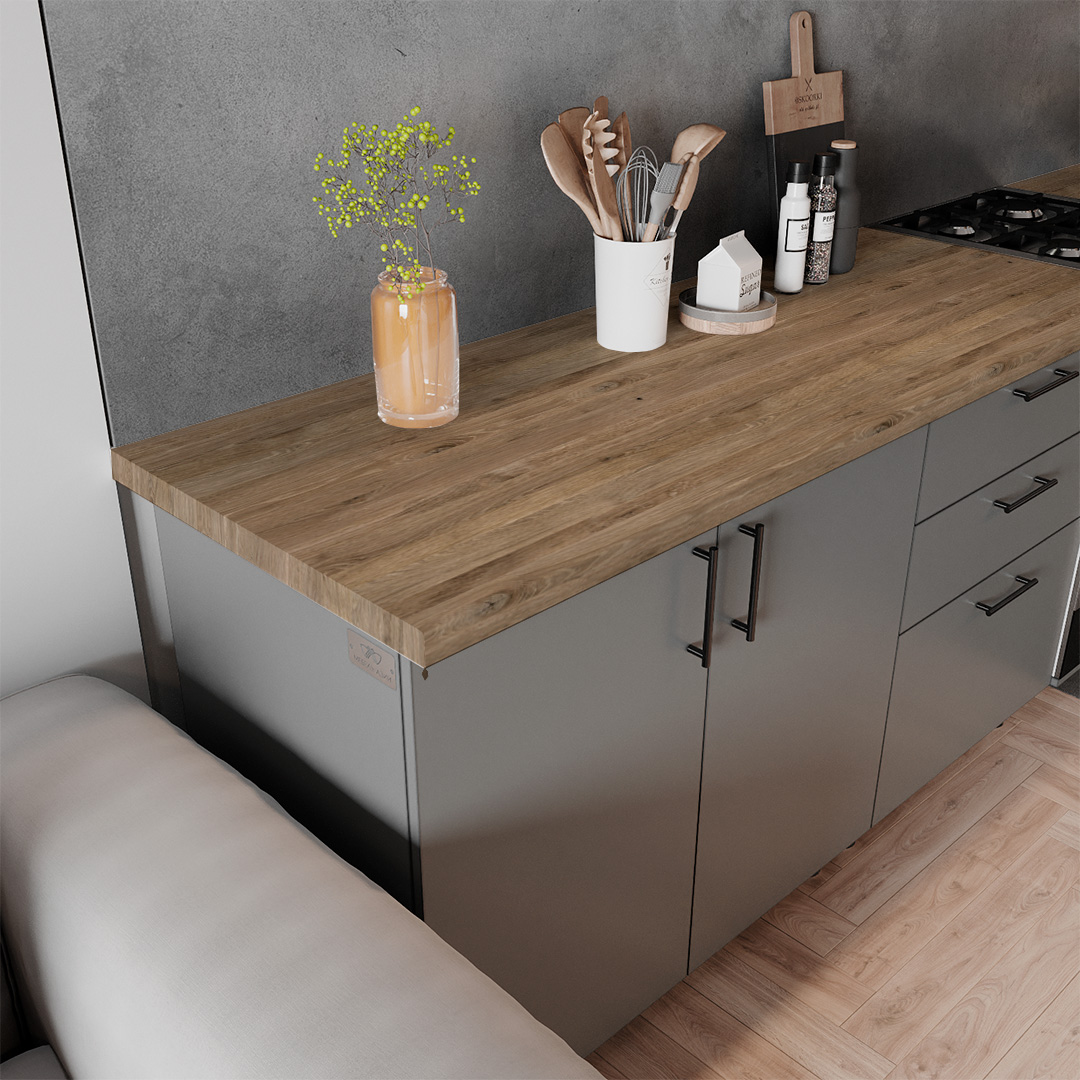 Wilson Oak 3000*600*40 SL Столешница - фото 3