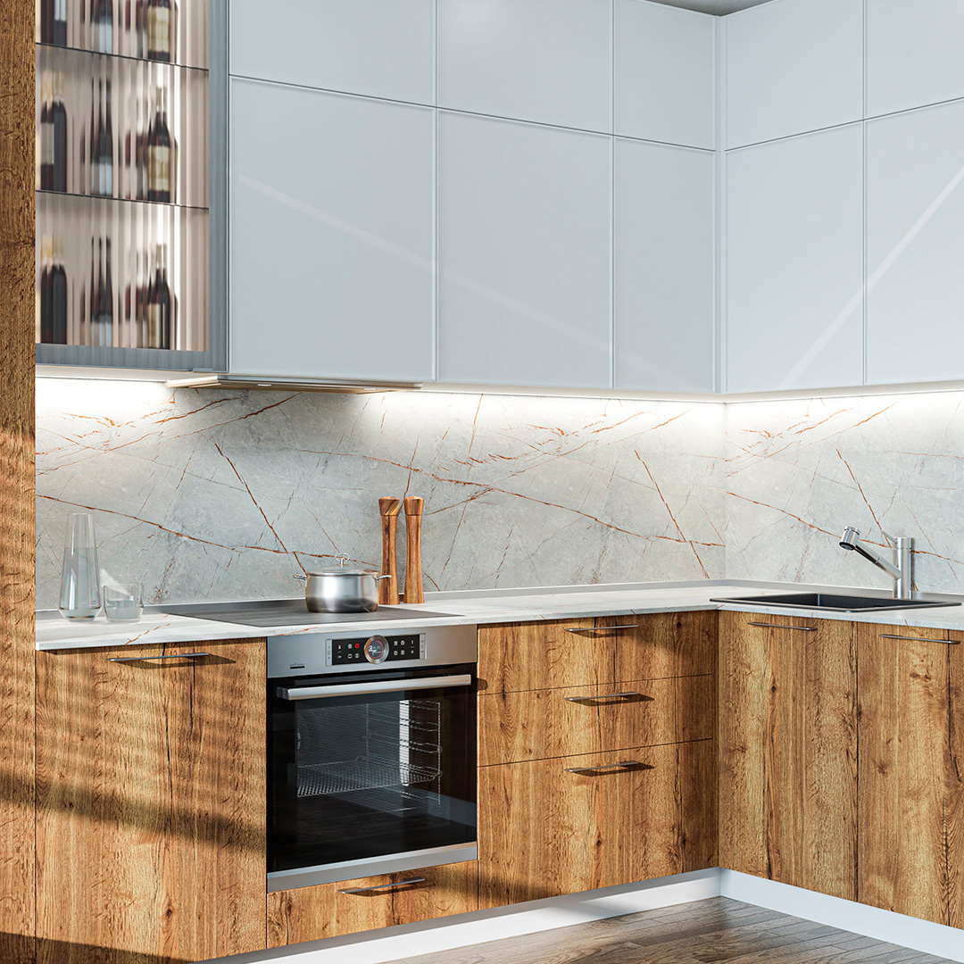 Серый Каспий мт R38мм, SF R3 Столешница - фото 3