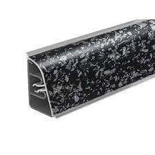 Плинтус пластик 4,2м Черное серебро AP740 TP