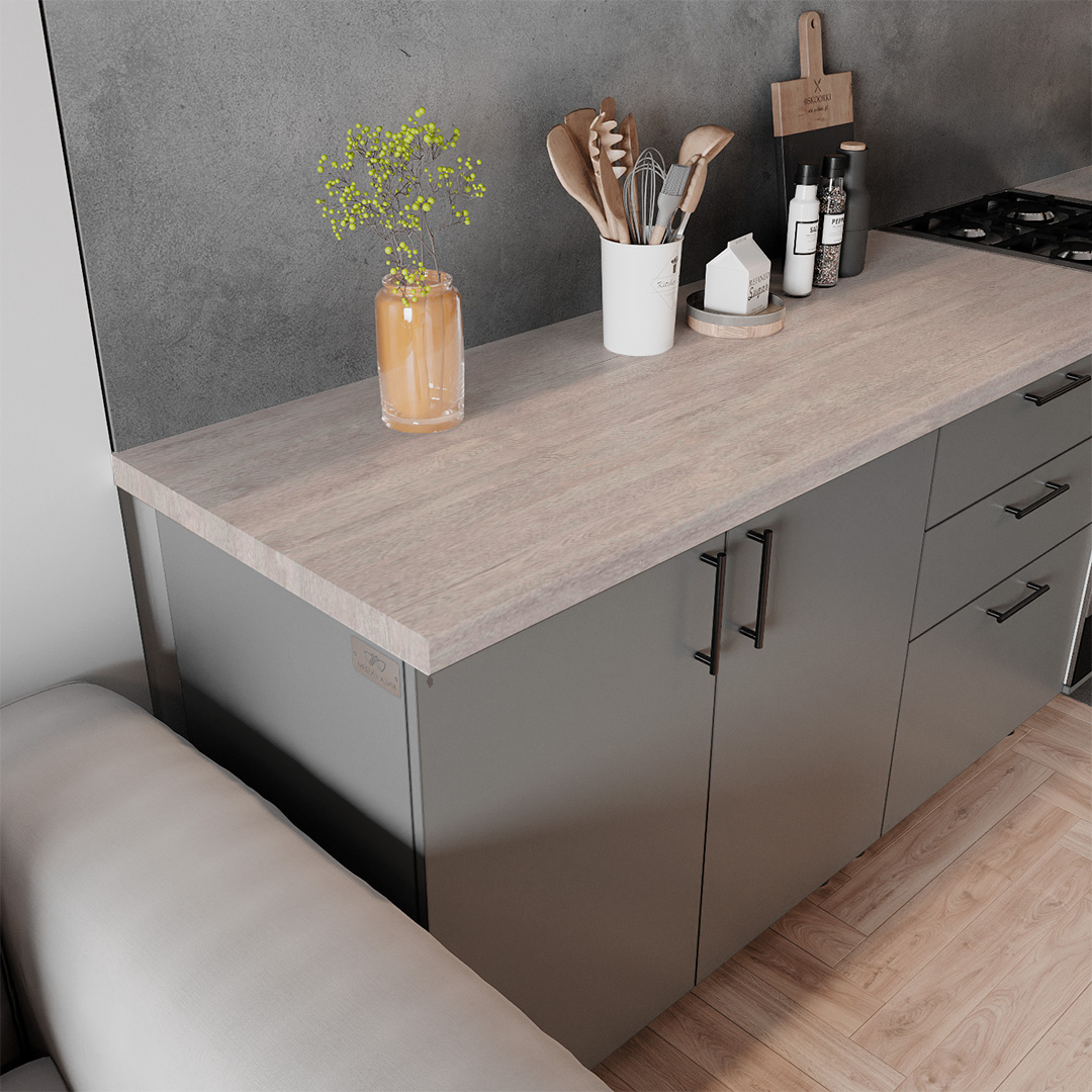 Rotterdam Oak 3000*600*40 SL Столешница - фото 3